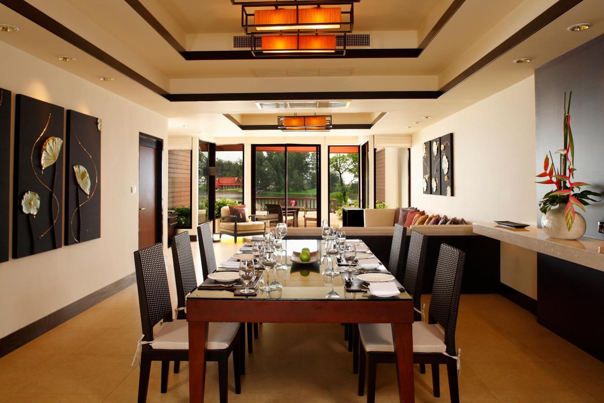 Dusit Thani Laguna Phuket Praia de Bang Tao Exterior foto A dining room